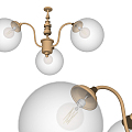 Light Luxury Chandelier 3d model