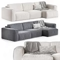 Three-seat sofa 3d model