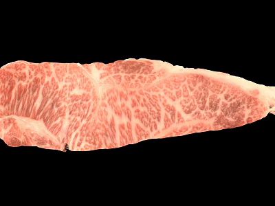 Fresh Raw Marbled Beef With Clear Intricate Marbling Even Fat Distribution And Pink Hue 3d model