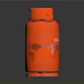Red Household Gas Cylinder For Domestic Cooking And Heating Needs