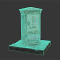 Vintage Metal Storage Cabinet With Rustic Finish And Decorative Design