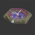 Fashion Gray Strap Watch With Transparent Dial Colorful Hands And Internal Mechanical Structure