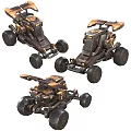 Detailed Colorful Game Tanks With Various Unique Designs And Decorative Elements