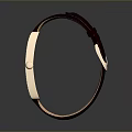 Brown Leather Strap Watch With Silver Metal Case And Modern Dial Design