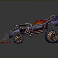 Modern Modified Vehicle Self-made Armed Vehicle Modified Chariot 3d model