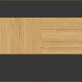 Wooden Sideboard with Minimalist Design Featuring Cabinets and Drawers on Slim Legs