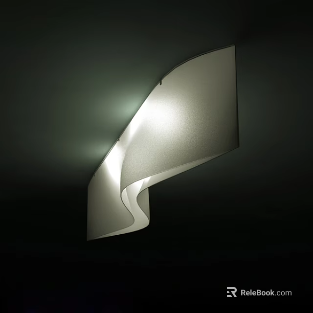 Modern Irregular Shaped Pendant Light With Soft Glow For Interior Decor 3d model 
