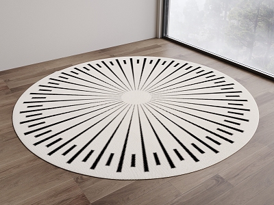 Round carpet 3d model