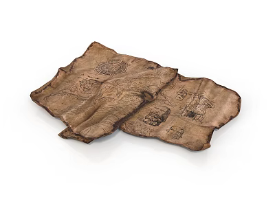Artisan Sculpture Carving On Handcrafted Leather Sheets With Intricate Traditional Patterns 3d model