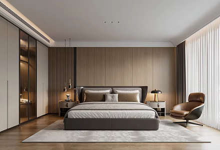 Master Bedroom Modern Bedroom 3d model