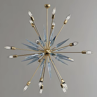 Modern chandelier dining room lamp bedroom lamp lighting lamp glass lamp creative chandelier 3d model
