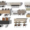 Modern Dining Table Combinations With Wooden Tables And Various Chairs