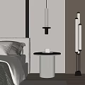 Bedroom Lighting Combinations With Bedside Table Lamp And Floor Lamp Modern Minimalist Warm Ambiance