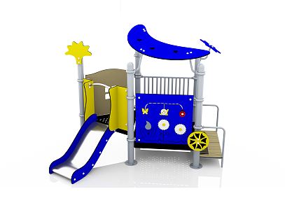 Modern slide children'slide 3d model