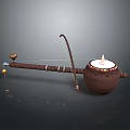 Traditional String Musical Equipment With Gourd Resonator Long Neck And Bow