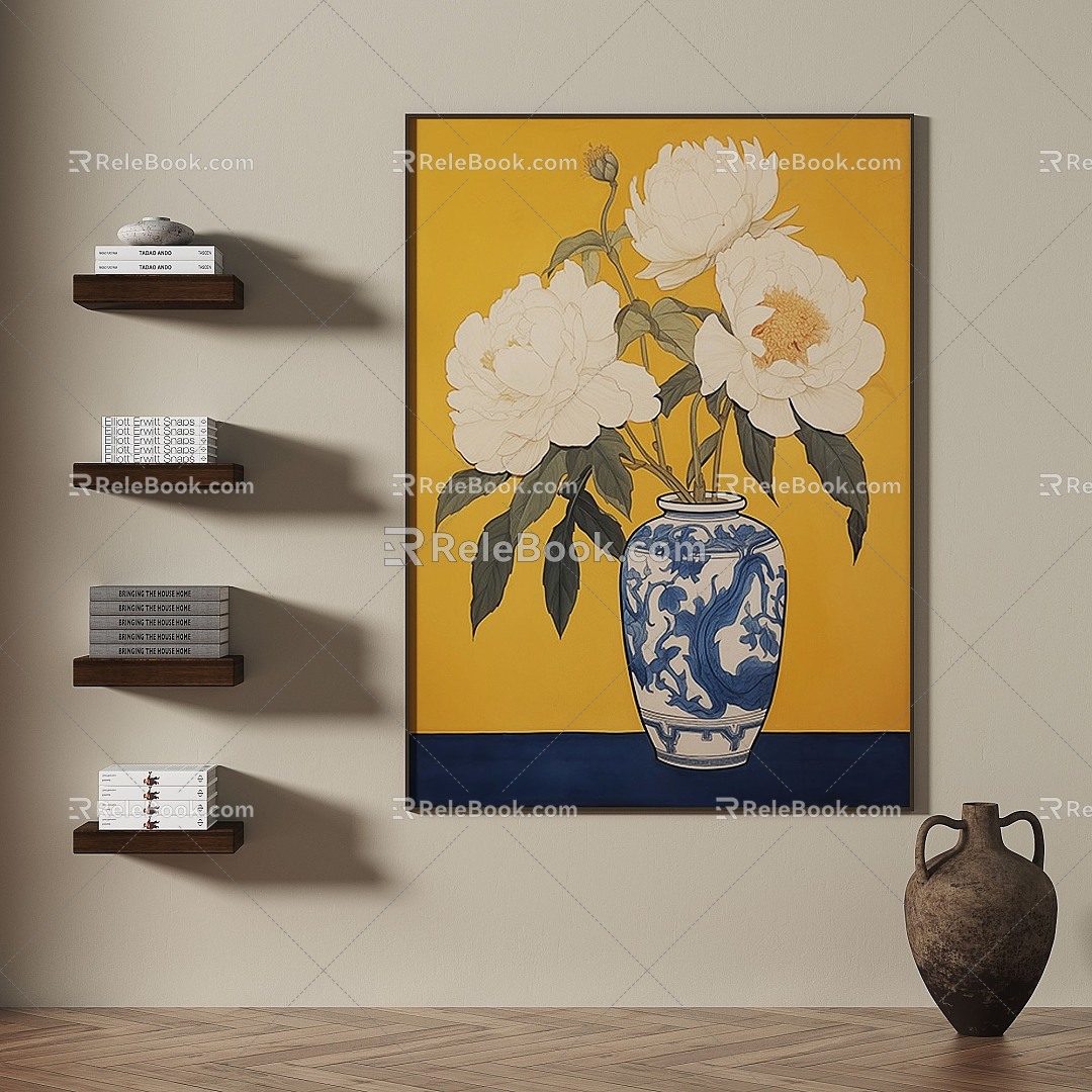 medieval decorative painting 3d model