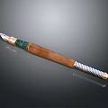 Elegant Writing Pen With Wooden Body Green Accent And Metal Tip Design