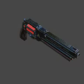 PATRIOT XRB1 Sleek Futuristic Handgun with Black Red Design Detailed Grip and Tech Inspired Features