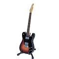 High Quality Electric Guitar With Sunburst Finish Black Body And Maple Neck
