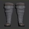 Daily Living Supplies Metal Mesh Boots With Decorative Cuffs And Metal Toe Caps
