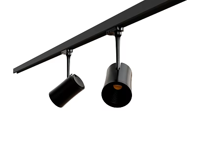 Track Downlight Spotlight 3d model