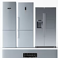 Modern Stainless Steel Refrigerators Fridge Freezers With Double And Triple Door Sleek Design