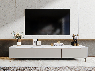 Modern TV Cabinet Simple TV Cabinet 3d model