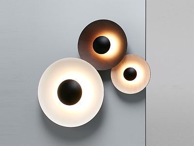 modern wall lamp metal wall lamp round wall lamp wall lamp 3d model