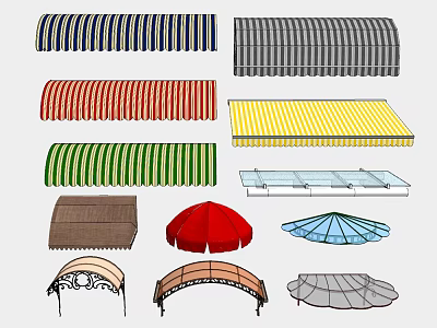 Modern awning 3d model Modern awning 3d model
