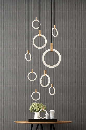 Modern Chandelier Circle Chandelier 3d model