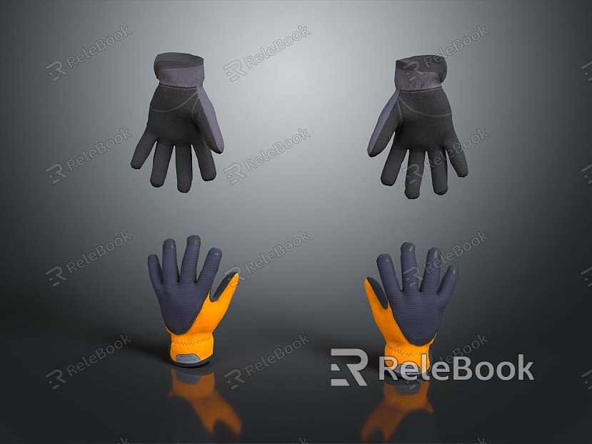 Gloves Handguard Realistic Model Cartoon Model PBR PBR Model Game Model Game Items model