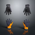 Gloves Handguard Realistic Model Cartoon Model PBR Model Game Model Game Items 3d model