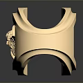 Luxury Gold Fashion Ring With Intricate Decorative Design And Shiny Polished Finish