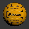 Yellow MIKASA Water Polo Game Ball For Sports And Recreational Use