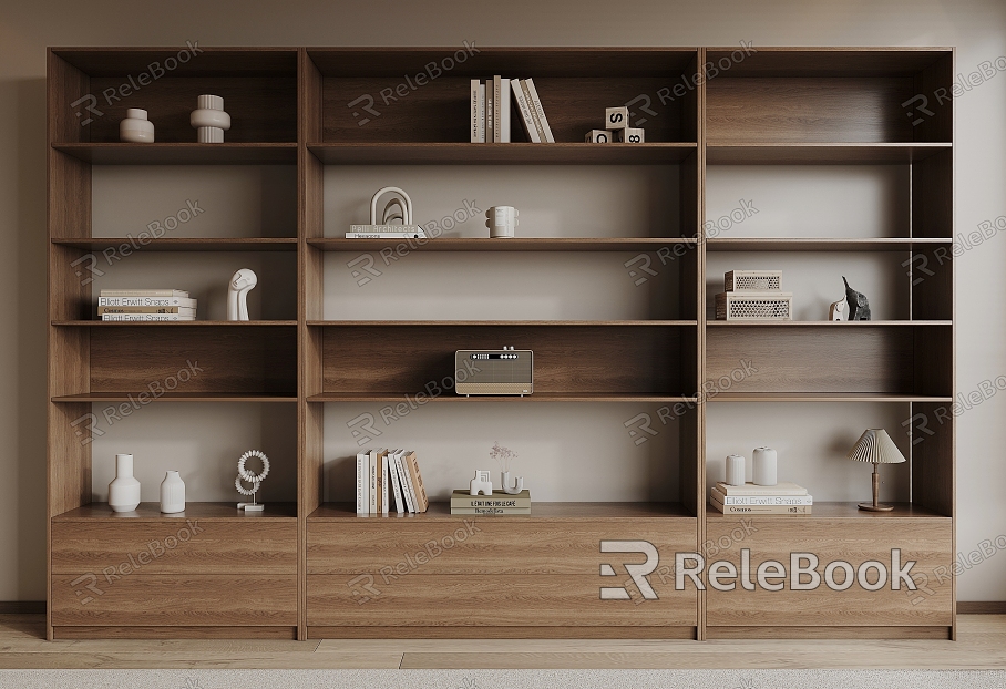 Nordic Bookcase Bookshelf model