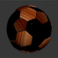 High Quality Black And Orange Striped Soccer Ball Sports Equipment Design