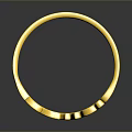 Shiny Gold Ring Accessory With Laud Letter Design For Daily Use