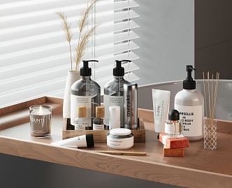 Modern toiletries 3d model