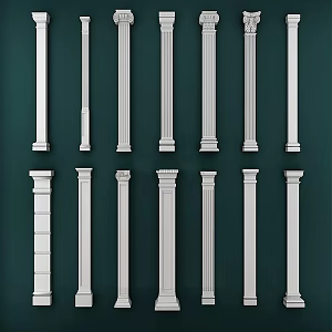 European Roman Column 3d model