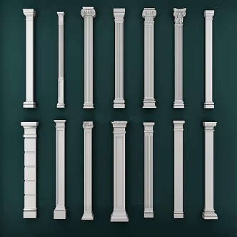 European Roman Column 3d model