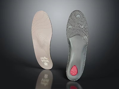 Comfortable Supportive VNA Insoles With Breathable Design Different Colors And Cushioned Heel 3d model