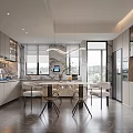 Modern Living Dining Room Interior Design With Sofa Coffee Table Rug And Decorative Artwork