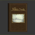 The Jungle Book Cover With Brown Design Golden Title And Green Jungle Illustration