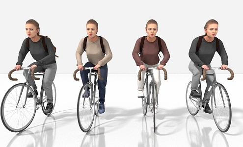 sports cycling 3d model