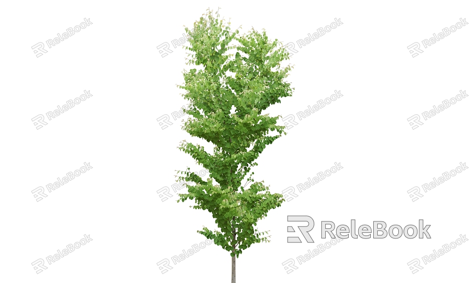 green plant big tree model