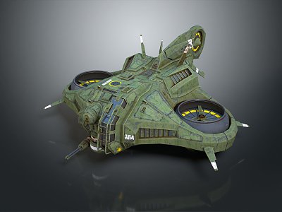 Modern Warship Space Warship Science Fiction Warship Battleship 3d model