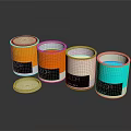 Household Paint Cans In Various Colors For Home Decoration And Use