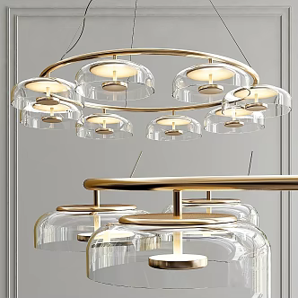 Modern chandelier Blossi Nuura chandelier 3d model