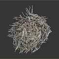 Natural Wood and Stone Raw Materials Piled Together as Construction Supplies