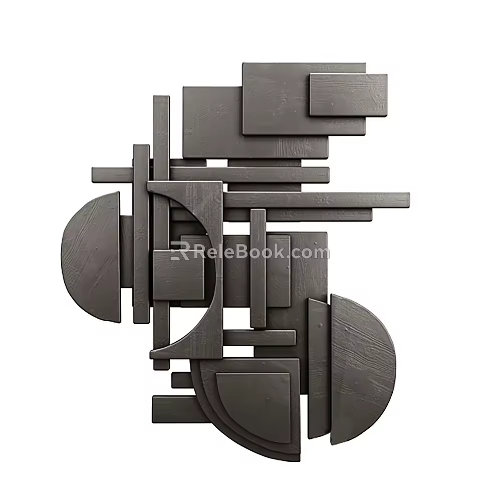 Modern wall decoration 3d model